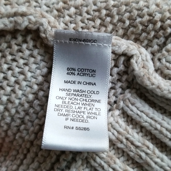 S - Beige Long Cardigan - Express - Picture 4 of 4